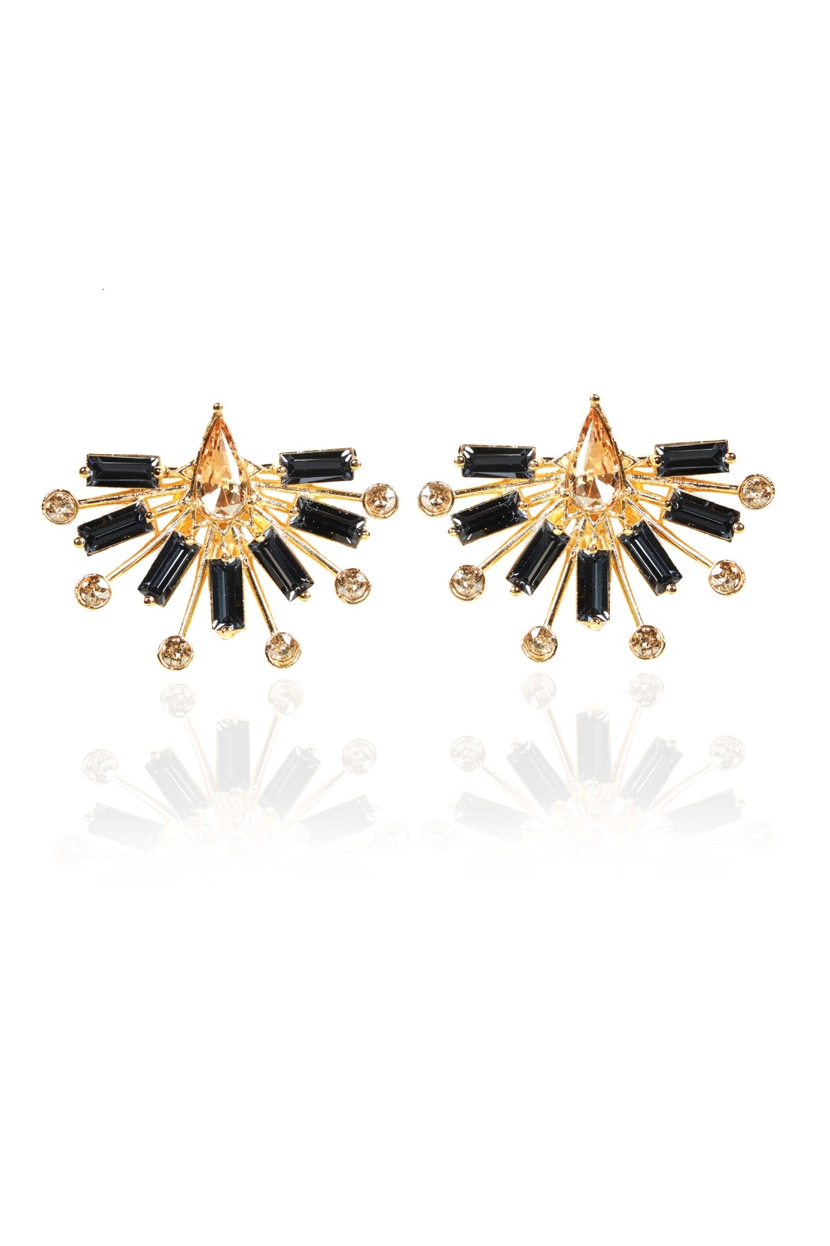 Buy Tear Drop Crystal Studs For Women Online at ScrollnShops